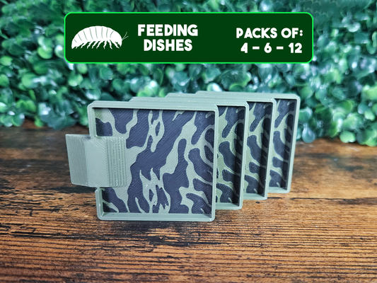 Camo Square Isopods Feeding Dish Pack